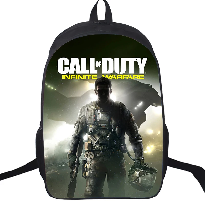 16 Inch Call Of Duty Warzone Printing Backpack For Teenage Boys Girls 2-Layer School Bags Women Men Laptop Backpack Kids BookBag