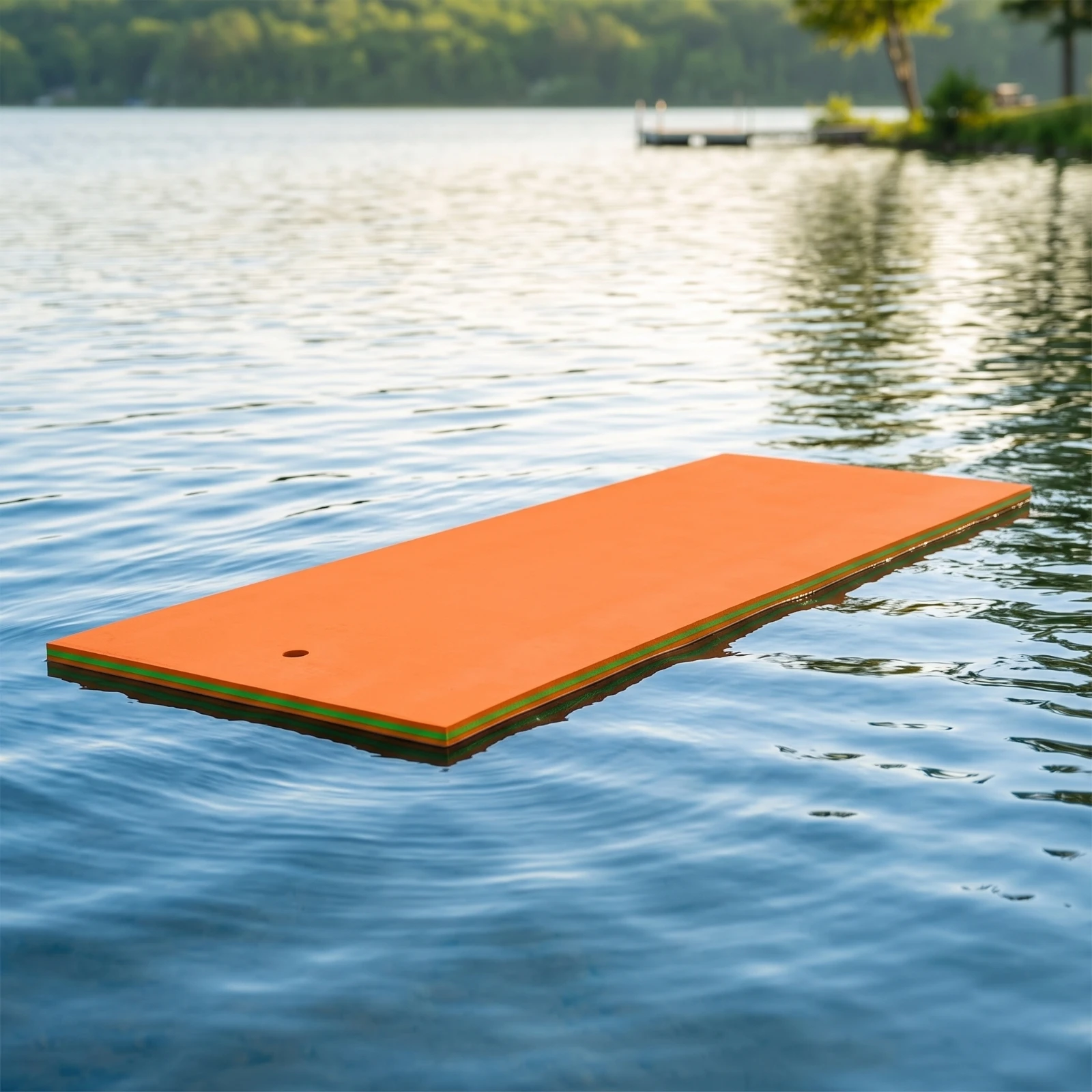 Floating Water Pad Smooth Two Layer Foam Water Mat Non Inflatable Design for Lake Pool Beach Family Fun view 6