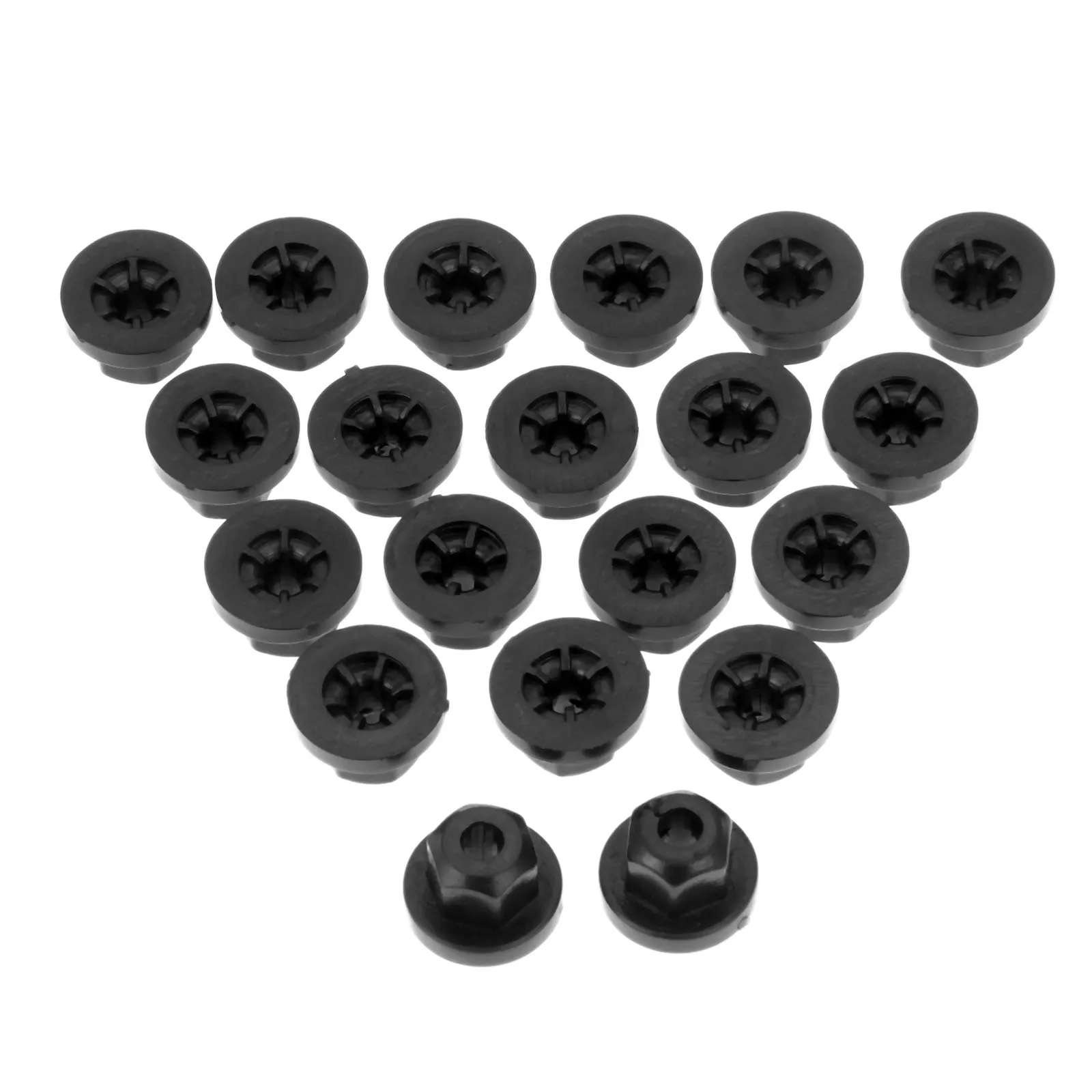 20Pcs 16131176747 Auto Car Plastic Body Nut Flange Clip Fit For Mercedes Benz 0039900251 For BMW