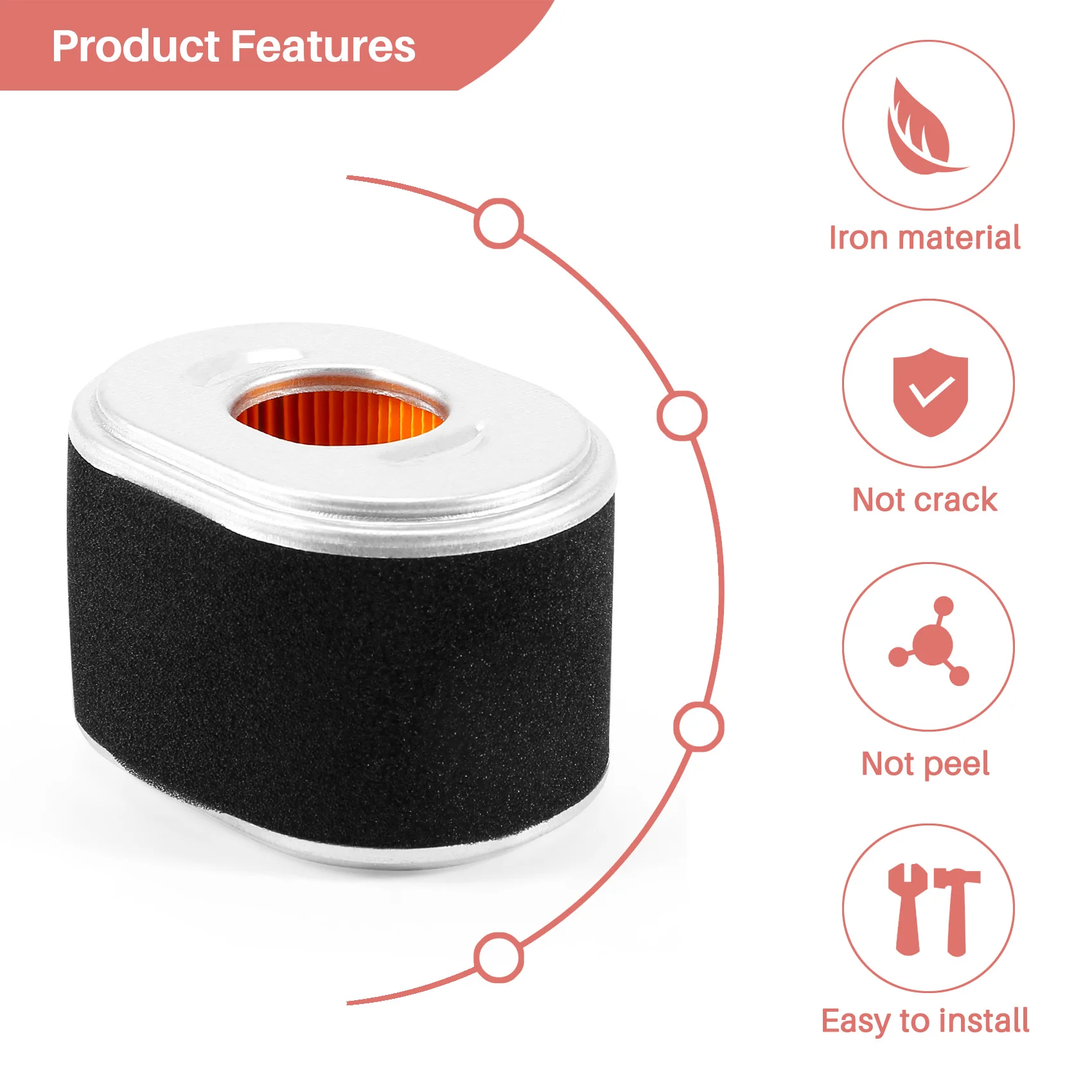 Новый воздушный фильтр 6X для Honda GX120 GX140 GX160 GX200 17210-Z4M-821 17210-ZE1-821 111-4274 AFZE18 17210-ZE1-517 5,5/6,5 л.с.