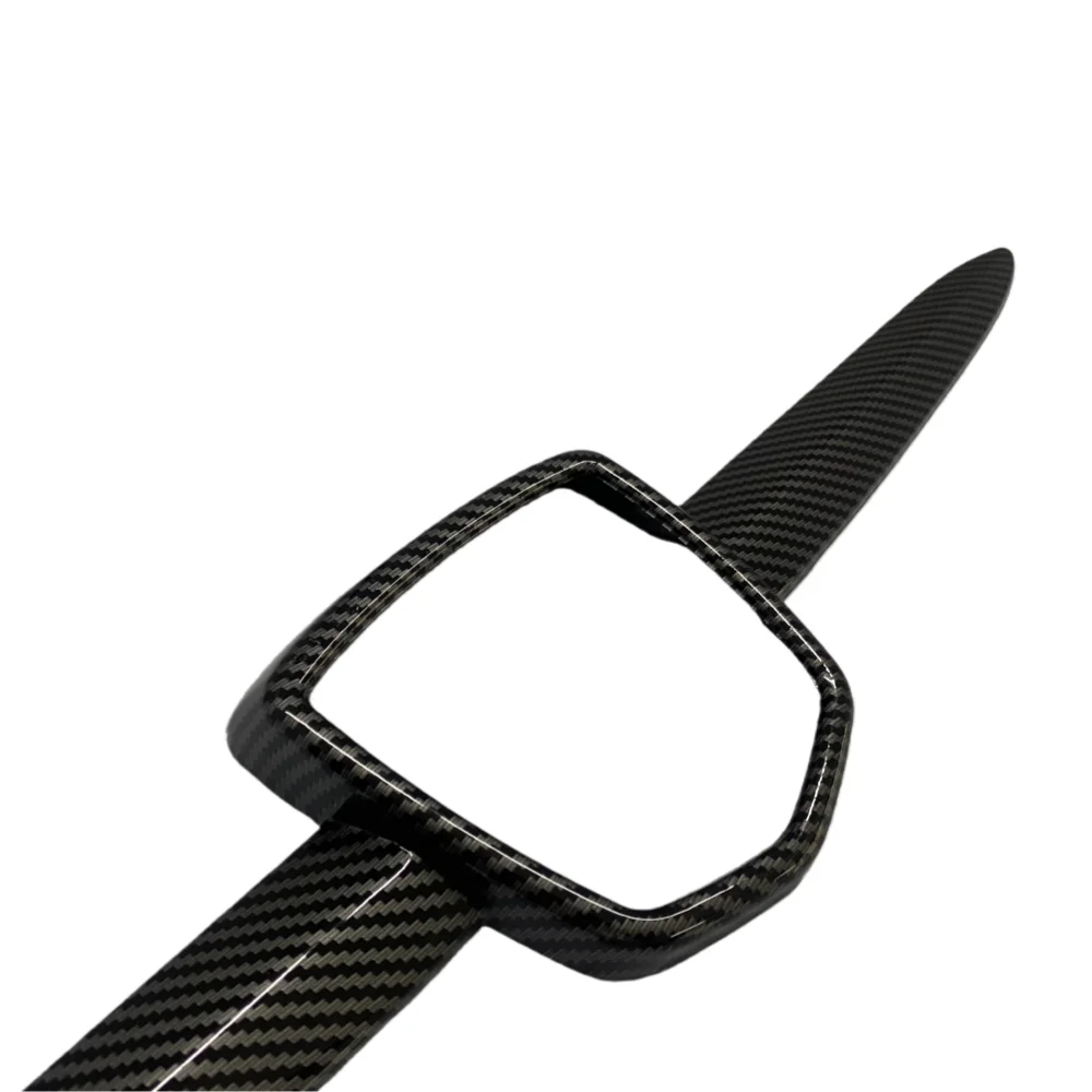 لشركة فيات 500 أبارث 595 695 أسود لامع/كربون مظهر أمامي شعار الديكور الخارجي تعديل الملحقات 2012-2023 طقم الجسم #5