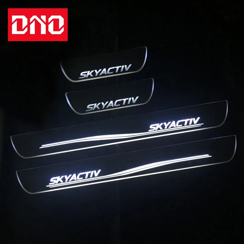 Image of Trimm pedal LED Autotür schwelle Scuff Plate Pathway dynamische Streamer Willkommen lampe für Mazda 6 Skyactiv 2014-2018 Autozubehör