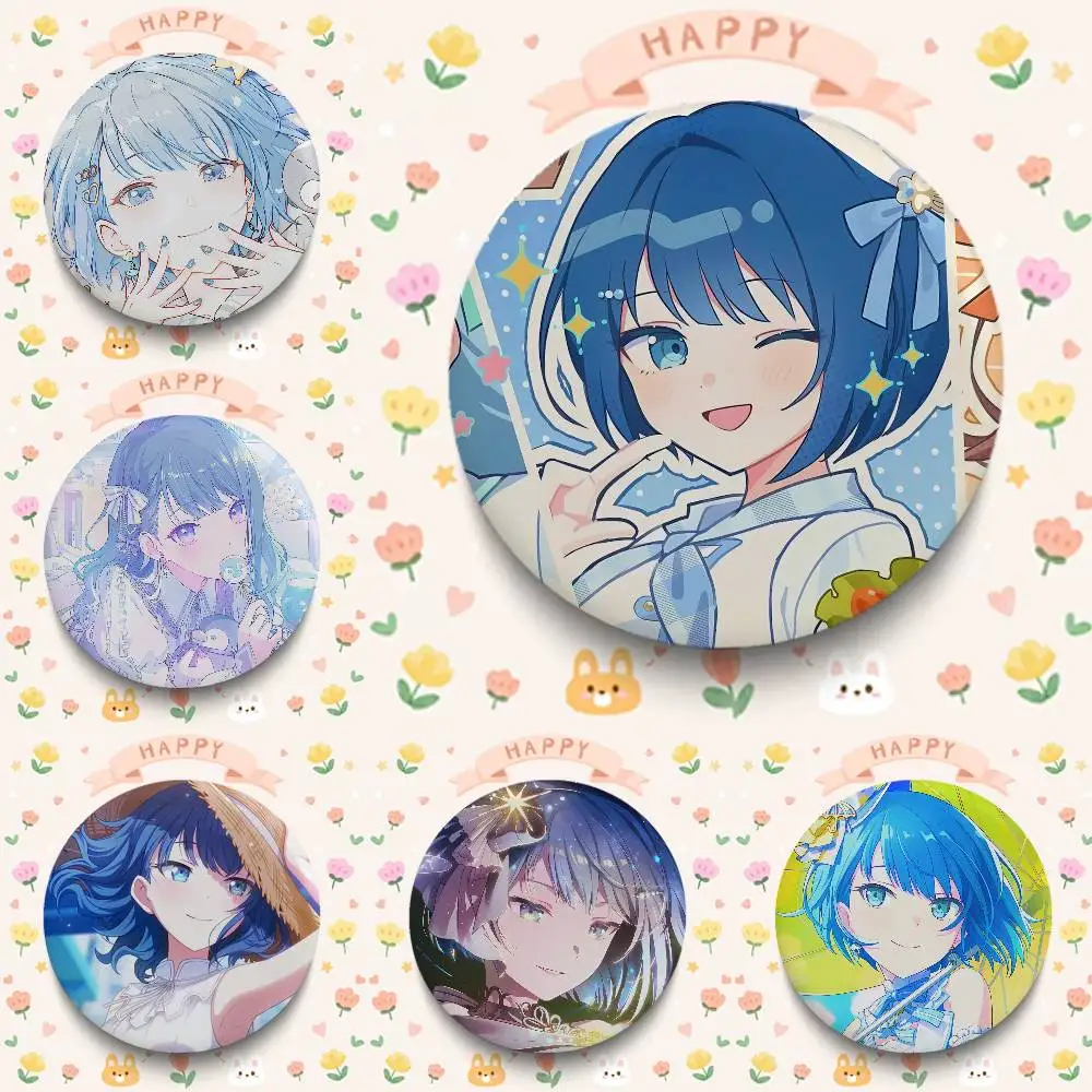 Kiritani Haruka Music Game Badges 25 32 44 58 75 Mm Round Cosplay Pin Bag Decor Fans Collect Friends Gifts Brooch Souvenir