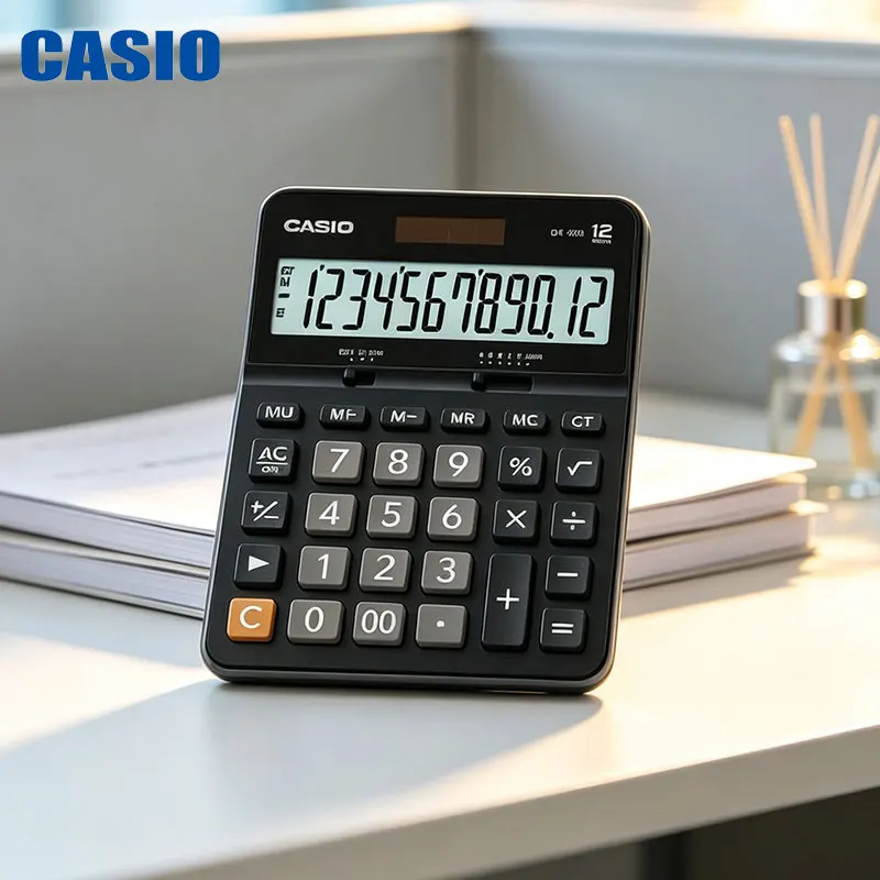 Casio DX-12B/DX-120B/AX-12B/AX-120B Portable and lightweight Calculator - Easy to Carry Without Burden - Simple Calculation