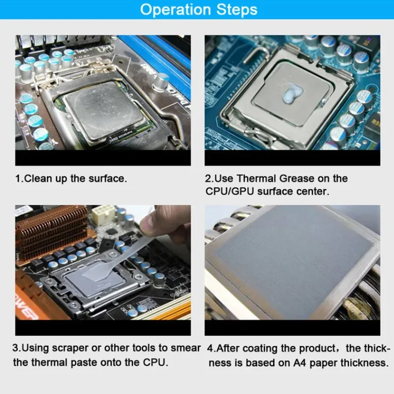 MX-4 4g/8g/20g AMD Processore Intel CPU GPU Dispositivo di raffreddamento Ventola di raffreddamento Grasso termico Pasta termica Fluido Conduttivo Dissipatore di calore Gesso