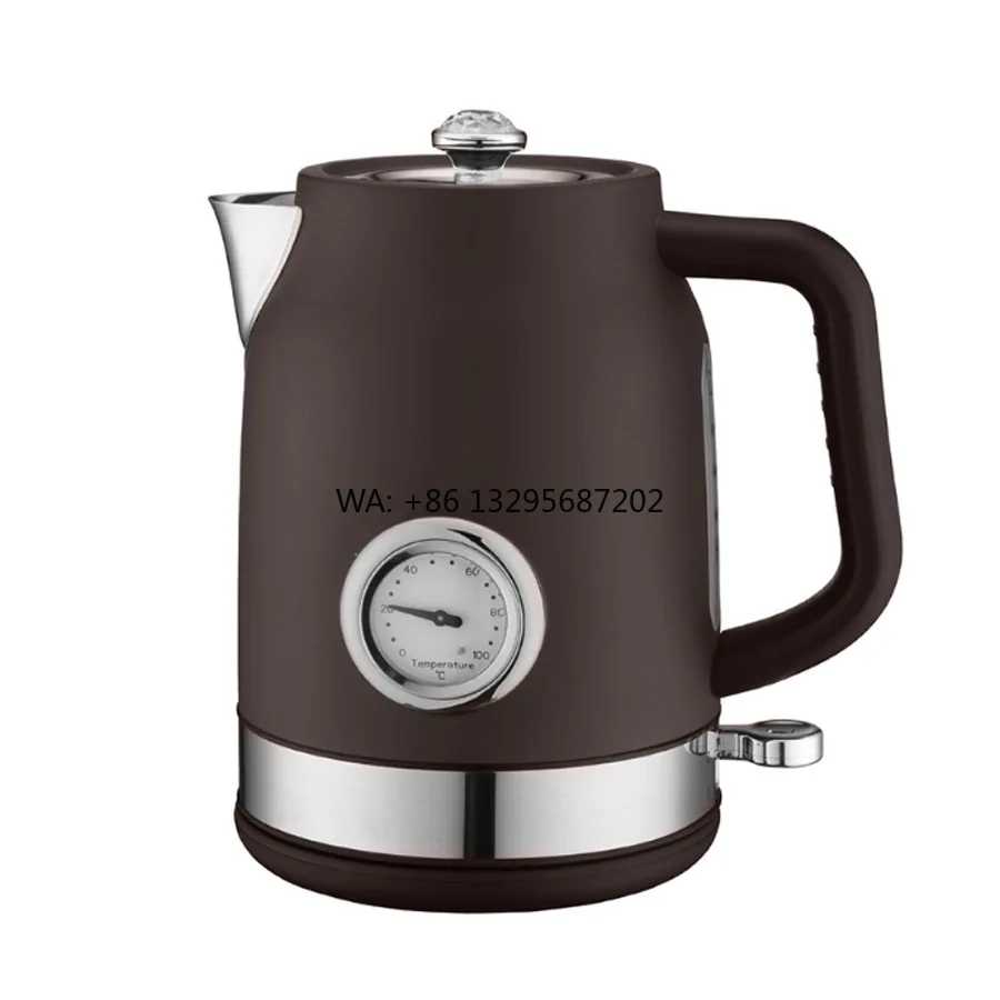 

5 шт., оптовая продажа, 1,7 л, беспроводные чайники из нержавеющей стали, легкий чайник с носиком, защита от перегрева, электрический чайник