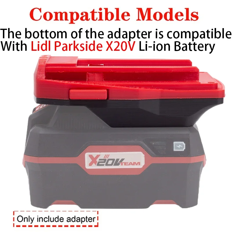 Imagem -02 - Li-ion Bateria Adaptador Ferramenta Elétrica Acessório Conversor para Hilti 22v B22 Cpc Lil Parkside X20v