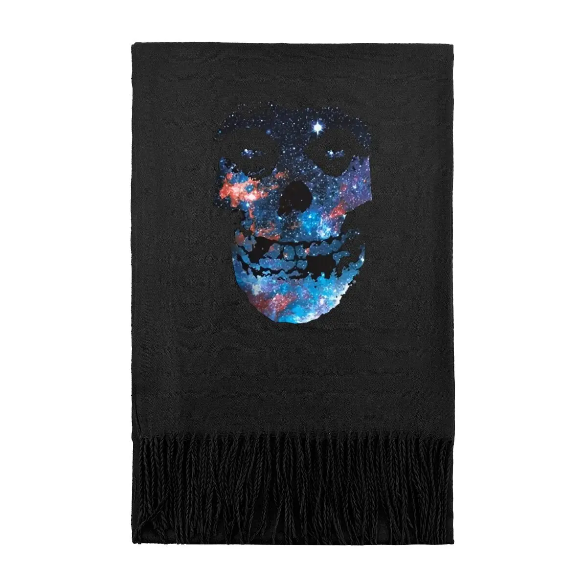 

Женский зимний шарф с рисунком космического черепа, новинка 2025, осень-зима, теплый
