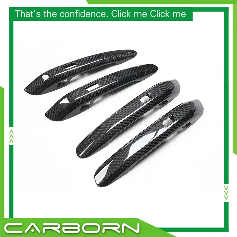 

Add On Style Real Carbon Fiber Door Handle Cover For Audi A4 B9 S4 RS4 A5 S5 RS5 Q5L 4Door 2017-2019 W/NO Sensor Hole
