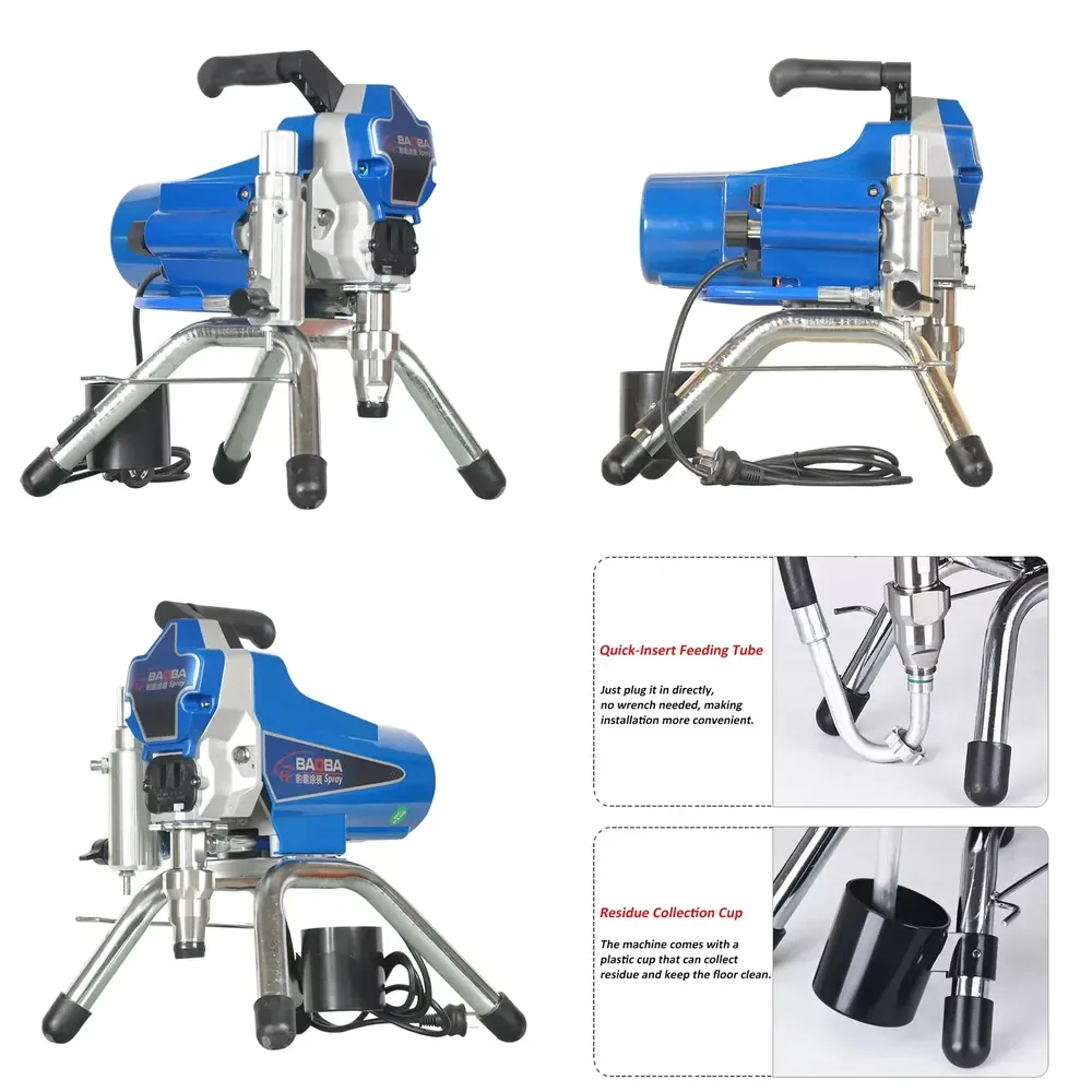 

OEM 110V/220V Electric Professional Airless Paint Sprayer 900W Portable DIY Grade Wall Latex Small Spray Painting