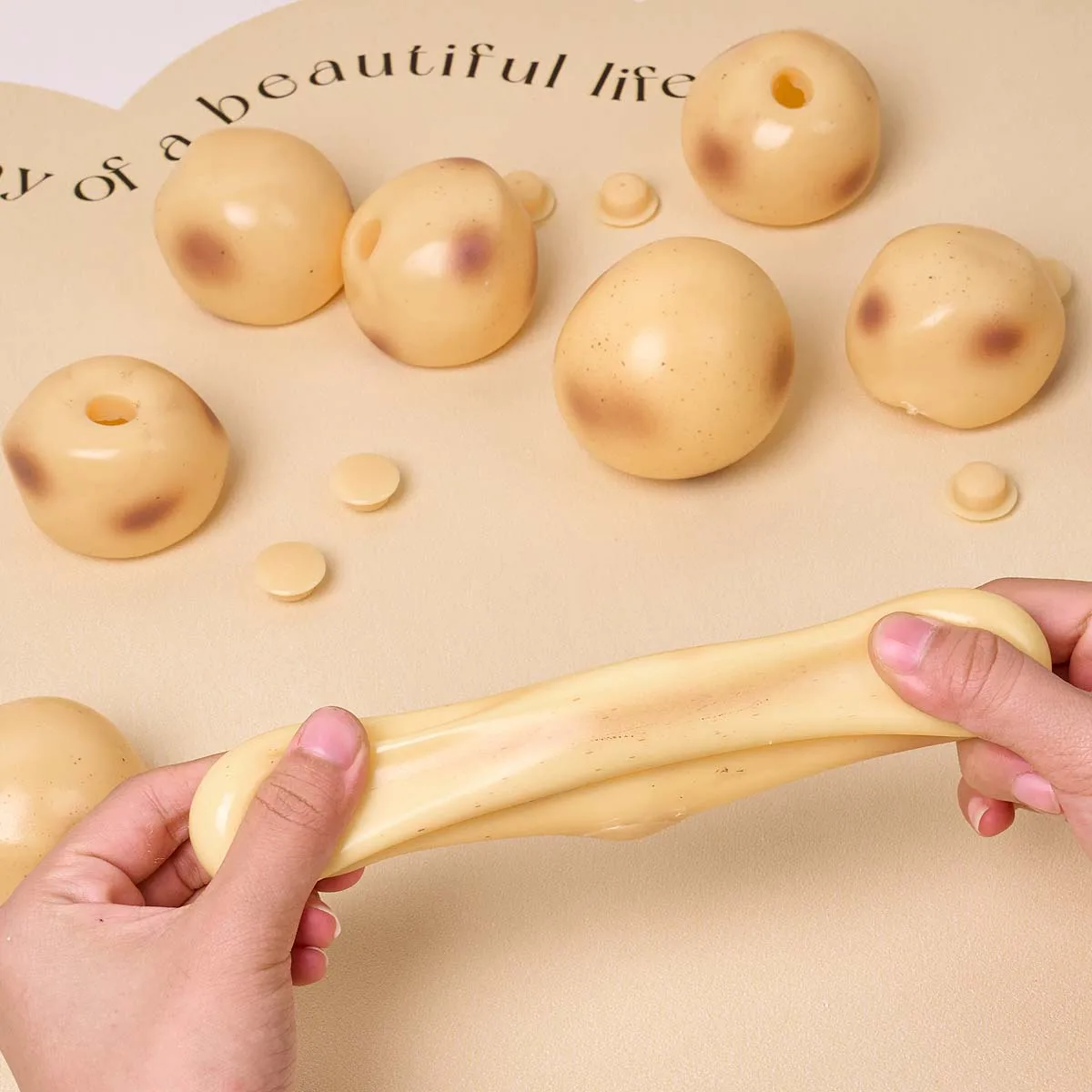 Creativity Soft TPR Potato Empty Ball Skin DIY Squishy Relief Squeeze Toy with Sealing Plug Blank Skin Fillable Stress Material