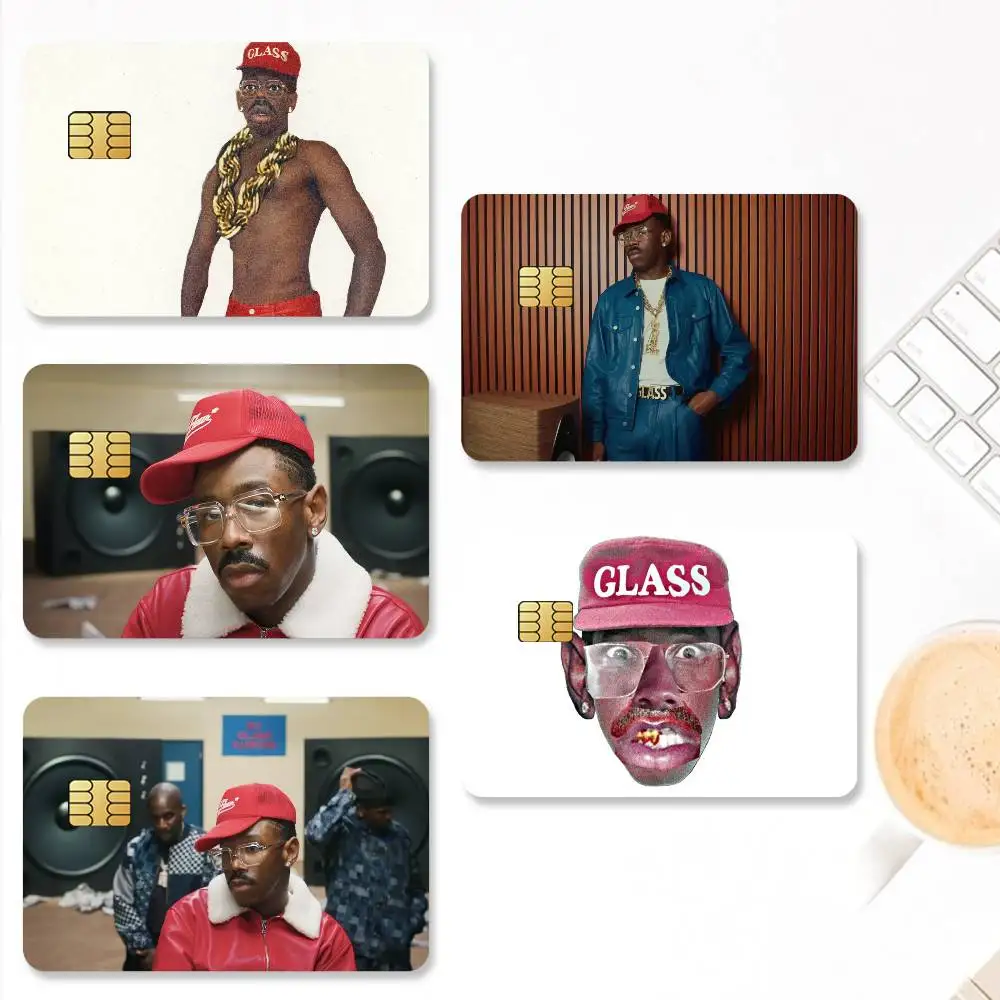 مغني الراب T-Tyler Cool the C-Creator-S ملصقات بطاقات الائتمان الجلد لخصم البنك حماية الزخرفية 4 قطعة المضادة للخدش مقاوم للماء