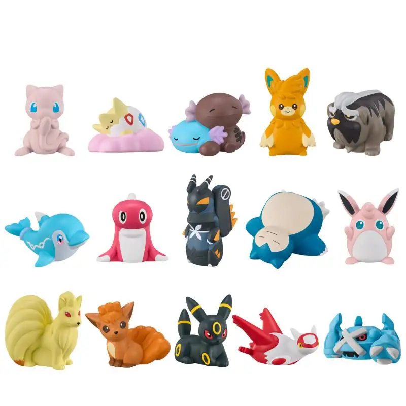 

15Pcs/set Genuine Bandai Pokemon Finger doll Mew Togepi Metagross Umbreon Latias Action Figure Model Toys Gift