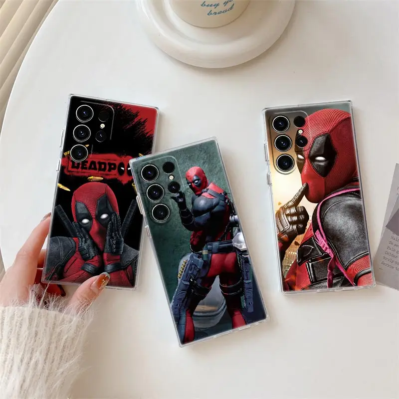 

Marvel Funny Dead pool S25 Case For Samsung Galaxy S25 S24 S23 Ultra S20 S21 FE S22 Plus A56 A55 A36 A26 5G Deadpool Phone Cover