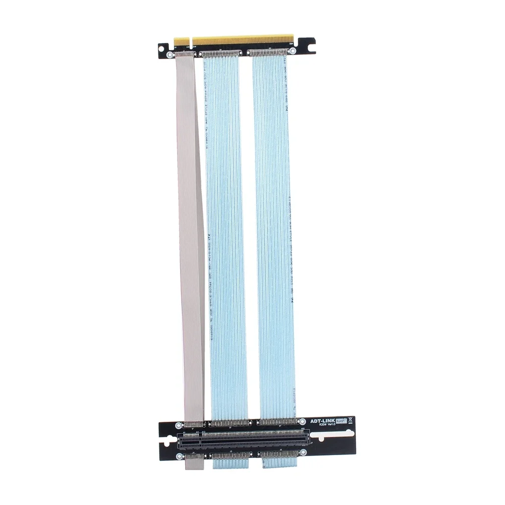 PCIe Riser Cable, 4.0 x16 PCI Express Riser Extender, Flexible High Speed 90 Degree GUP for ATX Graphics Card Vertical Mount