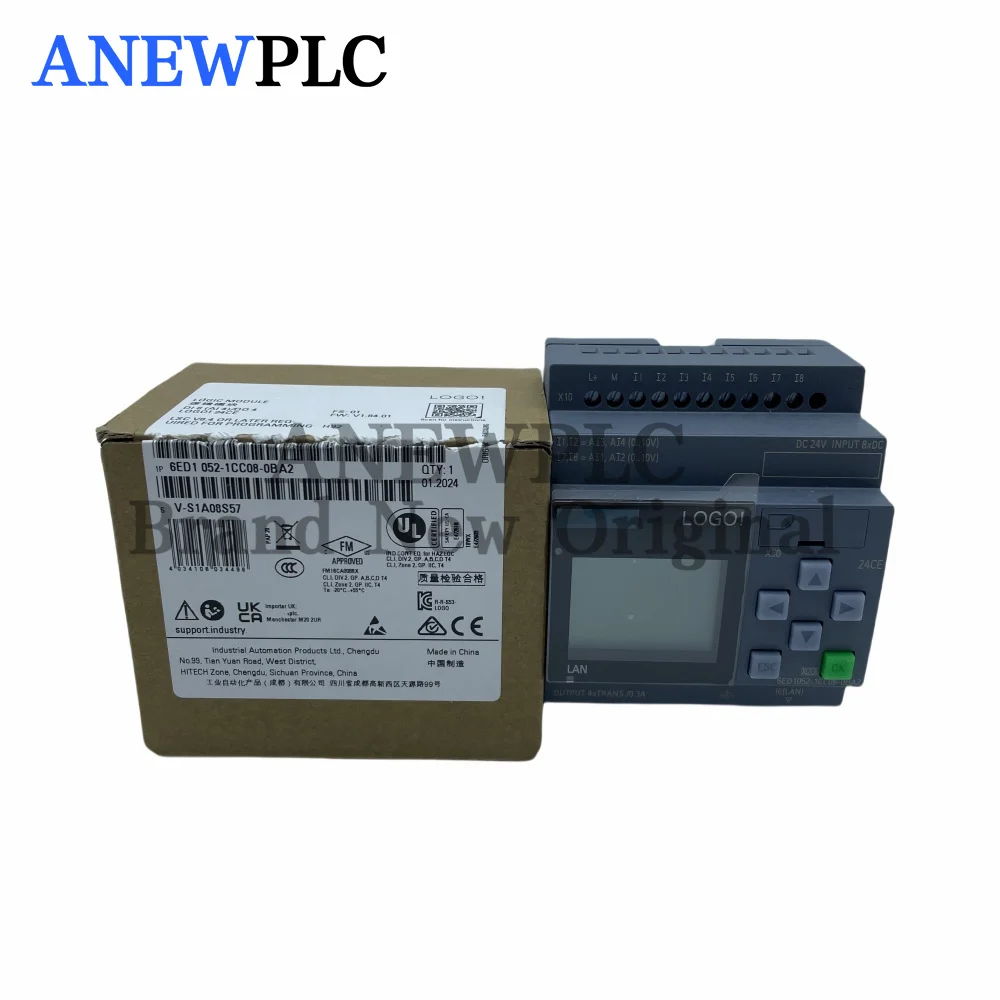 Original For Siemens LOGO! 8.4 24CE 6ED1052-1CC08-0BA2 6ED1 052-1CC08-0BA2 PLC Programmable Controller