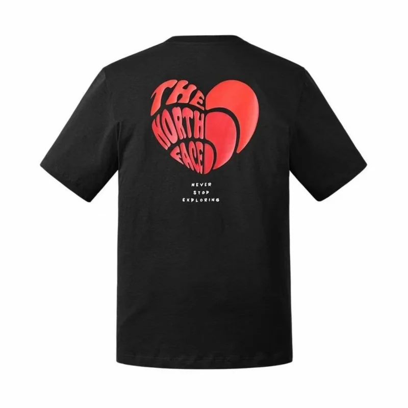The North Face Urban Exploration Heart Collection Comfortable Back Print Breathable Short Sleeve T-Shirt