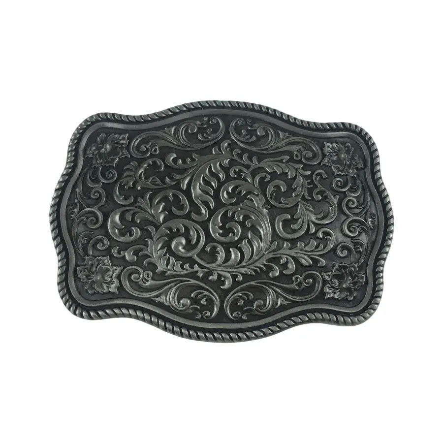 Retro Attractive and Fashionable Floral Patterns Style Belt Buckle for Men Western Cowboys