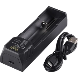 Flashlight Battery Charger for 3.7-4.2V Li-ion 18650 21700 26650 26800 32650 battery