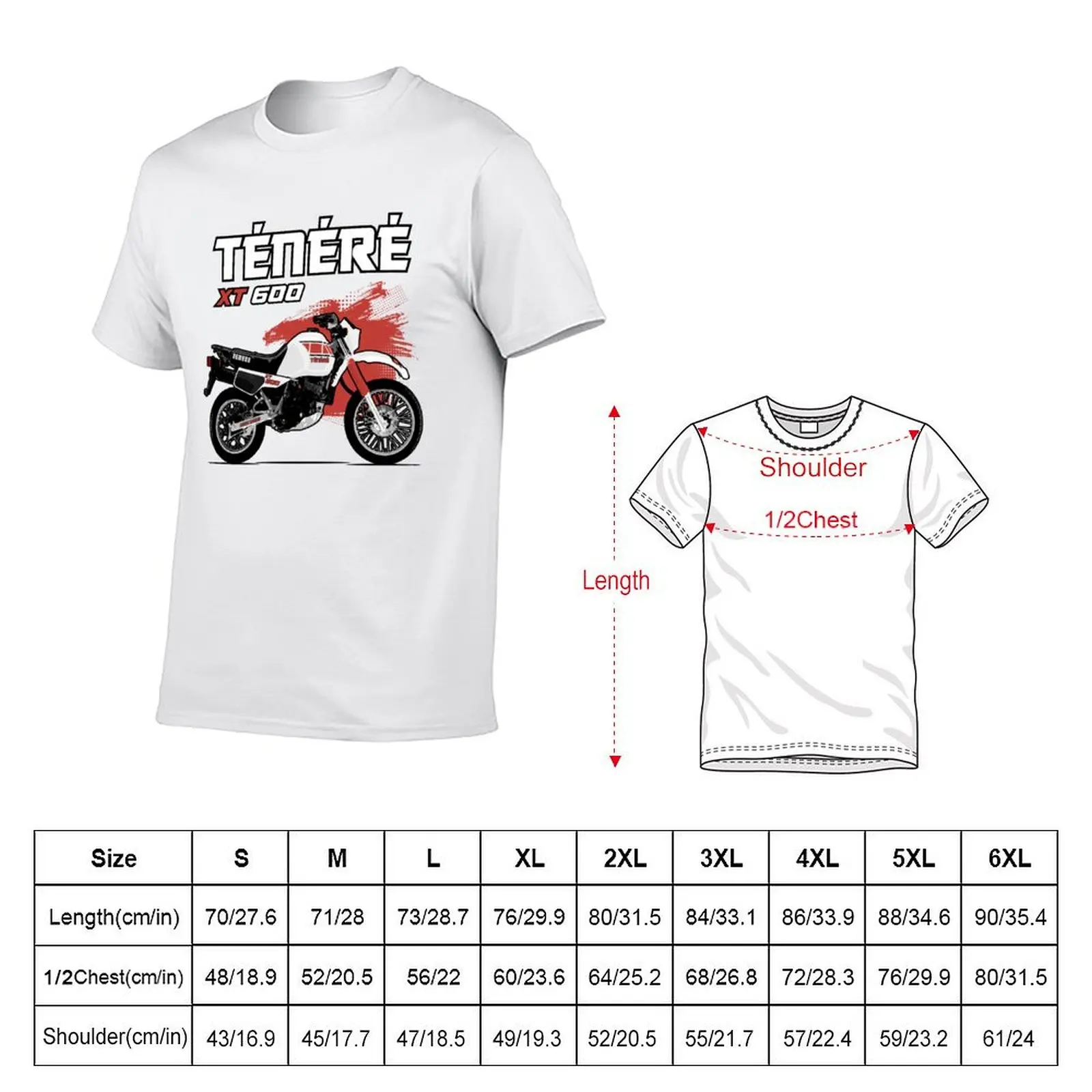 Tenere XT600 T-Shirt t shirts with prints t shirts for man graphic funny T-Shirt