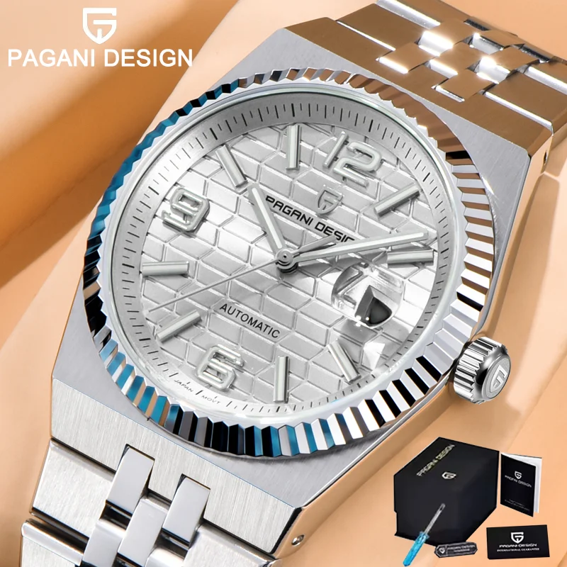 

2025 New PAGANI DESIGN Automatic Men's Mechanical Watch Stainless Steel Luxury Sapphire Clock Waterproof Reloj Hombre PDYS027