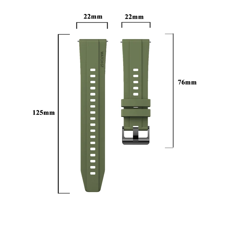Аксессуары для Huawei Watch 4 Pro оригинальный спортивный браслет 22 мм силиконовый Классический мужской ремешок для Huawei Watch GT Runner 22 мм