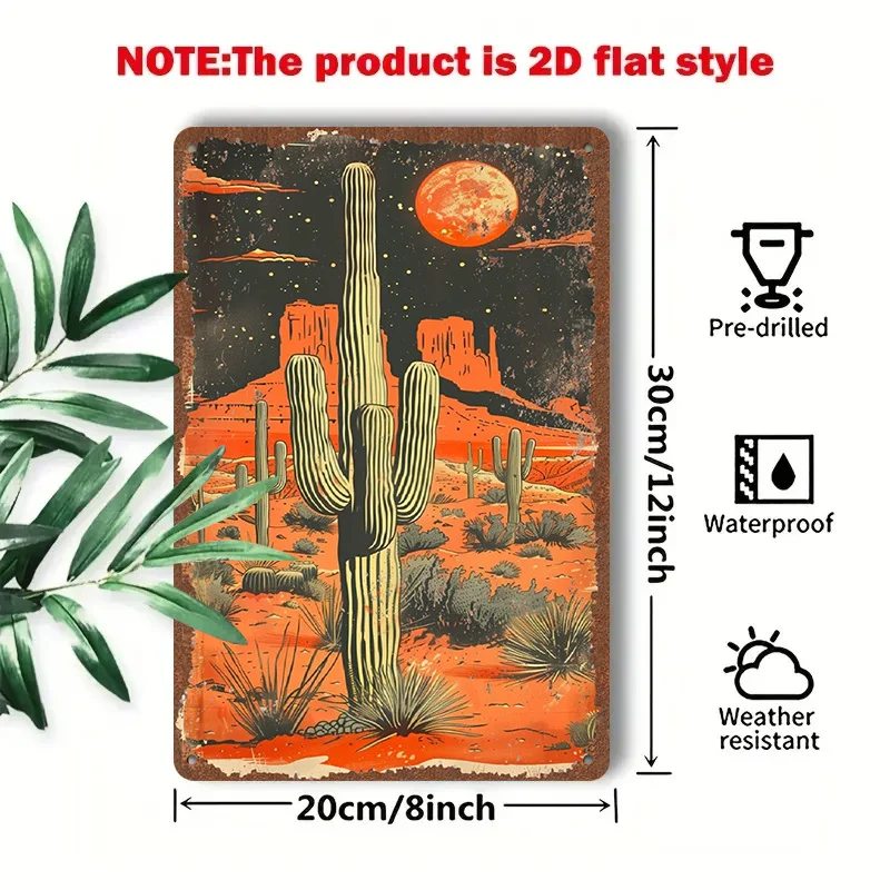 2D Flat - 1pc 2D[Flat] Metal Sign Retro Tin Painting 