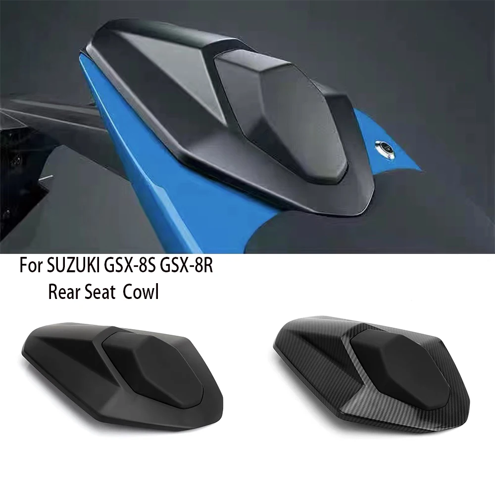 New Motorcycle Black Carbon Fiber Pillion Rear Seat Cover Cowl Fairing For Suzuki GSX-8S GSX8S GSX-8R GSX8R GSX 8S 8R 2023 2024