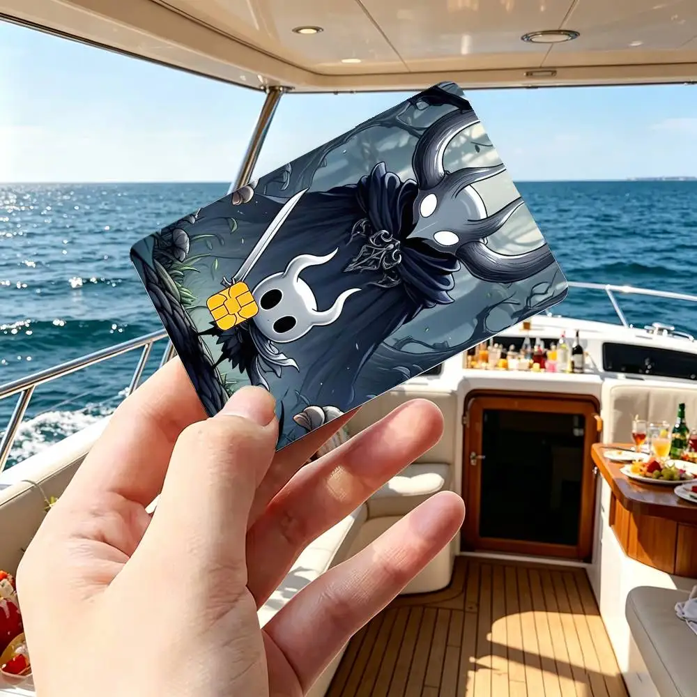 Game H-Hollow Knight Silksong Credit Card HD Stickers Game Card Decal Small Chip Waterproof Sticker