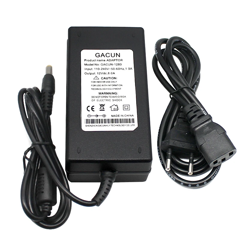 DC 5V 12V 24V 8A Lighting Transformer AC 110V 220V Switching Power Supply 5.5*2.5 mm LED Power Adapter for CCTV LED lamp EU US