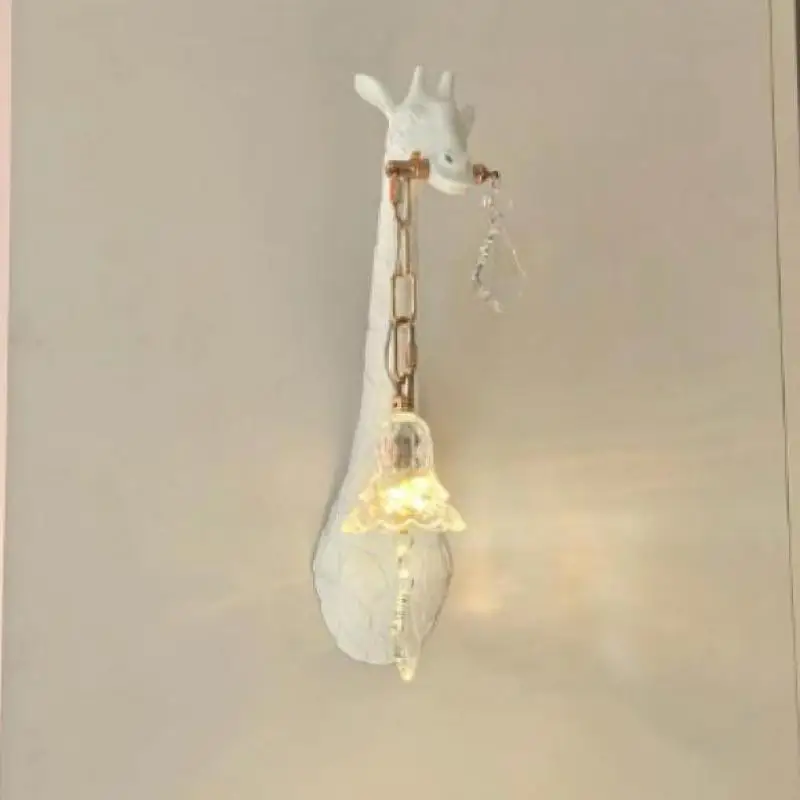 Modern LED Giraffe Wall Lamp Cartoon Children kid's lighting Nordic Restaurant Bedroom stairway Corridor dining room wall sconce
