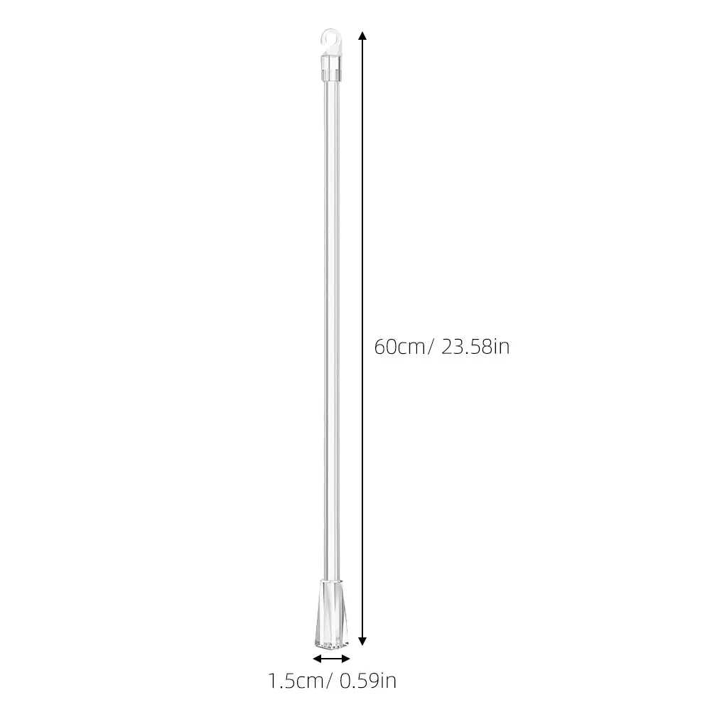 4Pcs Clear Blind Tilt Wand Plastic Curtain Wand Replacement for Vertical Horizontal Blinds Window Blind Parts Smooth Operation