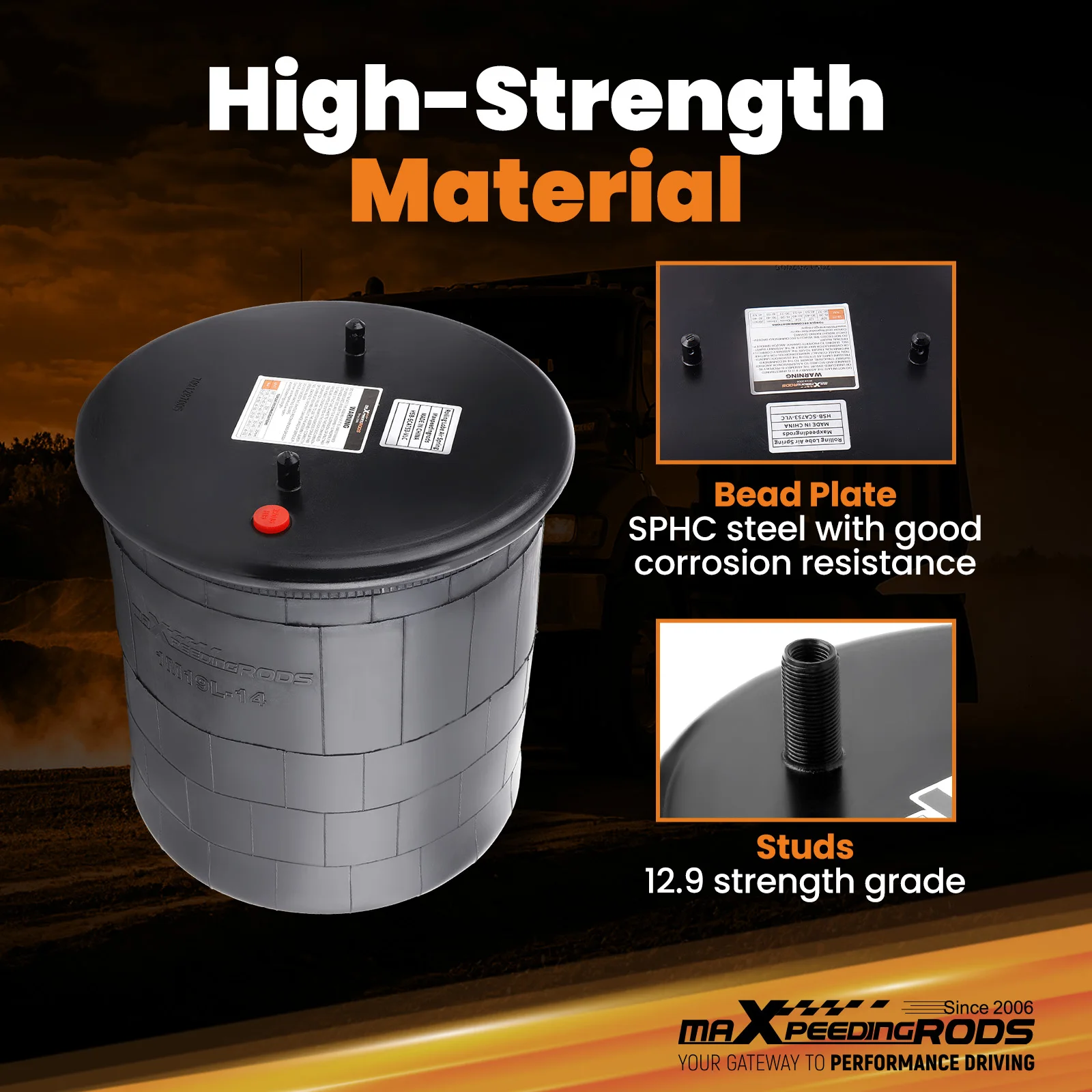 

2pcs Air Spring Suspension Bags for Firestone W01-M58-988 for ContiTech 4913NP02