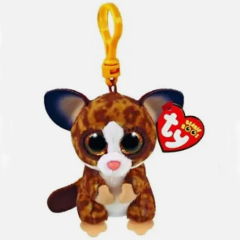 TY Beanie Baby Key Clip Binky the Bush Baby (3 Inch) Plush Stuffed Animal Collectible Toy Christmas Gift