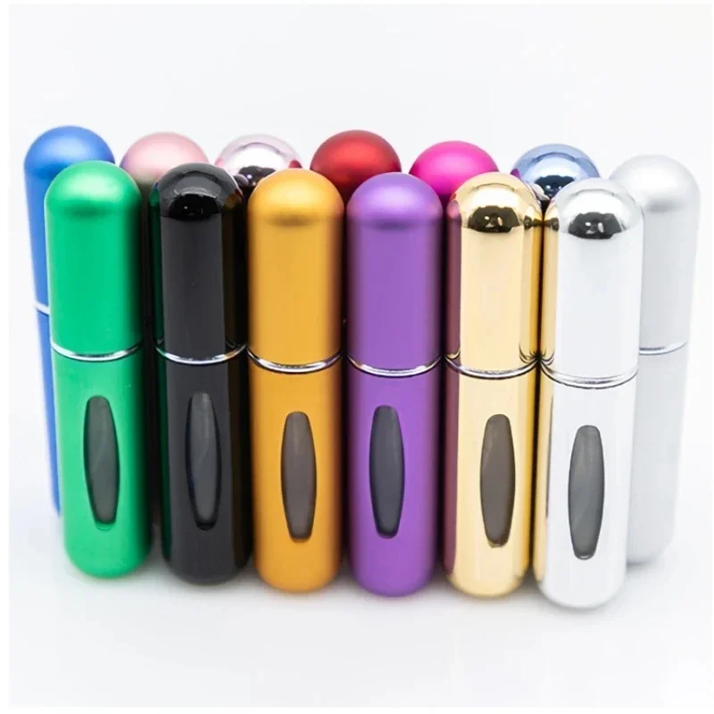 8/5ml Perfume Atomizer Portable Liquid Container For Cosmetics Traveling Mini Aluminum Spray Alcochol Empty Refillable Bottle