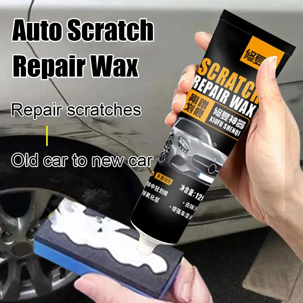 120ml Universal Car Scratch Repair Tool Scratches Repair Polishing Wax Sponge Anti Scratch Cream Paint Scratch Remover Care