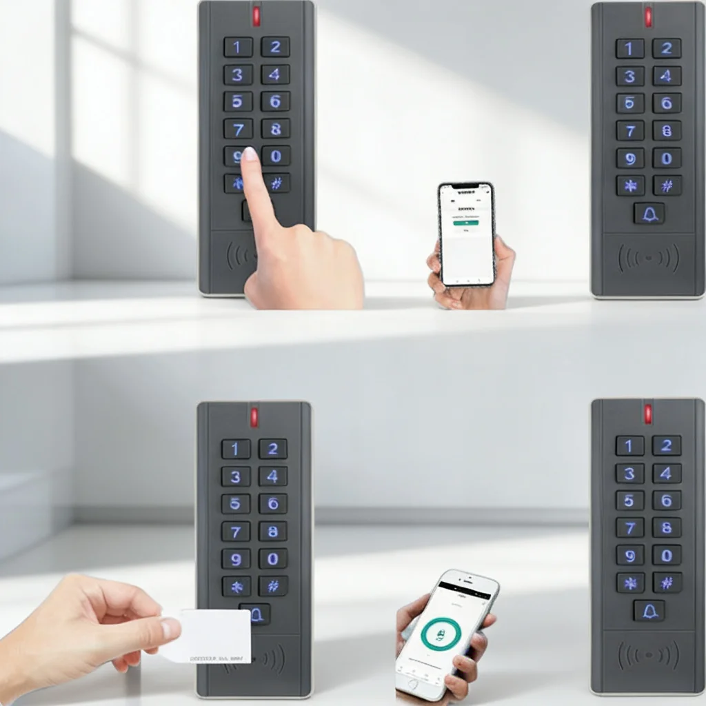 

12-24V Waterproof WiFi Tuya Access Control Keypad – OTA Upgrades, Dual-RFID, WG26-58, APP Remote Unlock