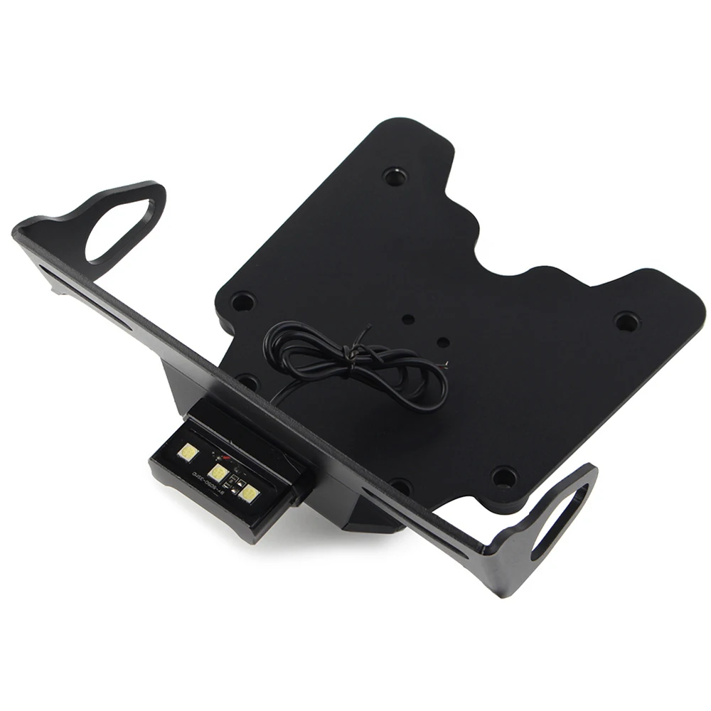 Suporte da placa da motocicleta, cauda Tidy Fender, suporte numérico, se ajustável para Yamaha Tenere 700, Rally T700, XTZ700, T7, XTZ690, 2019-2023
