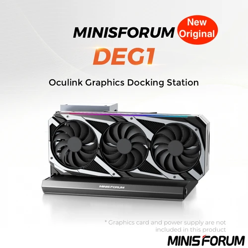 Imagen 2 del producto Estación de acoplamiento gráfica MINISFORUM DEG1/MGA1 Oculink con RX-7600MXT admite base de gráficos de hasta RTX-4090/RX7900XTX MGA1