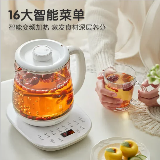 Bear Electric Water Pot Health Pot Tea Cooking Machine Boiling Water Pot Multi stage Insulation Mini Glass Flower Tea Pot 230V