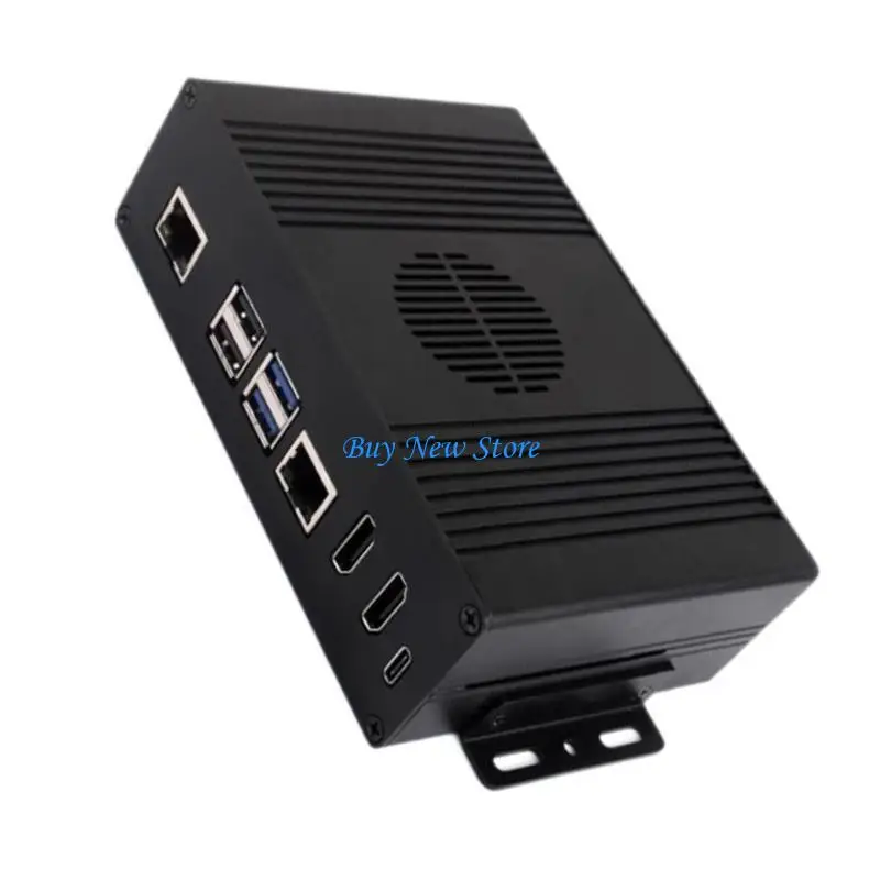 

20CE Aluminum Case for RPi 5 Featuring PCIe Expansion Gigabit Networking 2x4K Output