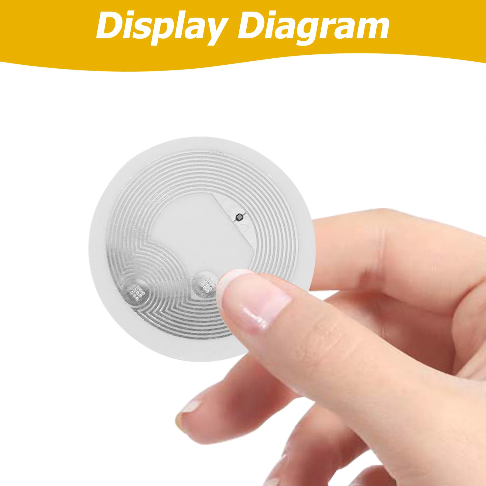 50 шт., пустые этикетки NFC, наклейки с защитой от подделок, защитные бирки для мобильных платежных этикеток, клейкая наклейка для этикеток