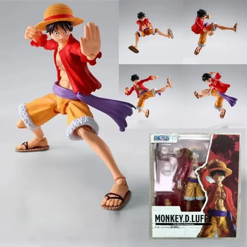 In Stock Anime One Piece Luffy S.H.Figuarts Monkey D. Luffy Anime Action Figure The Raid on Onigashima PVC Toys Collection Gifts