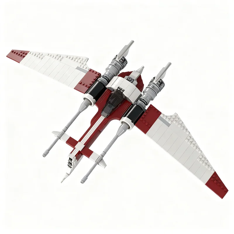 555-pezzi-moc-vector-starfighter-star-battle-model-building-blocks-brick-diy-assemble-education-art-3d-birthday-creative-display