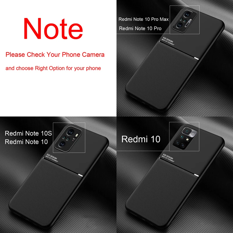 حافظة جلدية مغناطيسية لهاتف Xiaomi Redmi Note 11 12 10 9 11E Pro 9S 10S 11S Plus 10C غطاء ألواح معدنية مدمج يدعم حامل السيارة