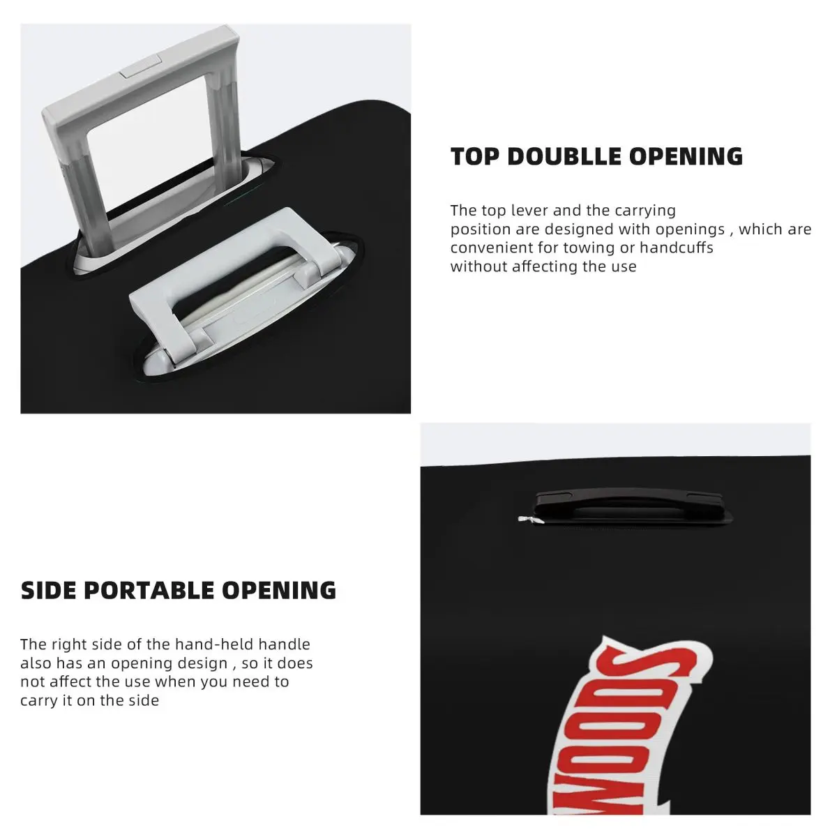 Backwoods (6) غطاء حقيبة حماية مرن لحماية أمتعة السفر مقاس 18-32 بوصة