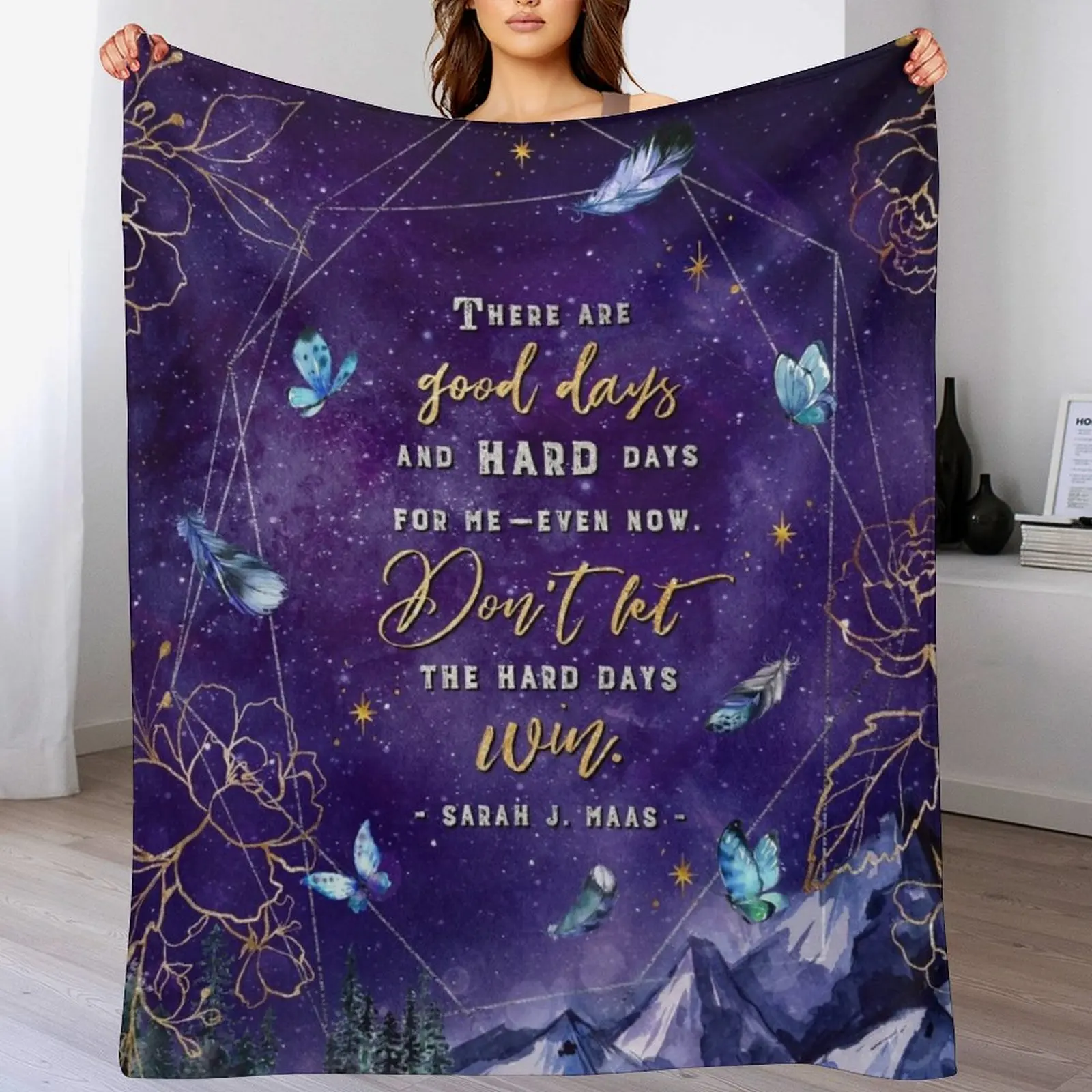 

There are good days Throw Blanket sofa bed Thin Bed linens cosplay anime Blankets