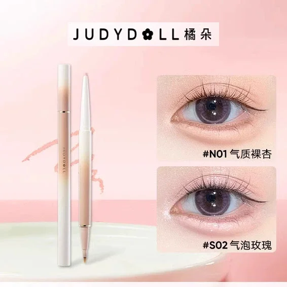 

JudyDoll DualEnded Eyebrow Pencil Eyeline Pen Waterproof Long Lasting Eye Brightener For Natural Lower Waterline Eyebags Makeup