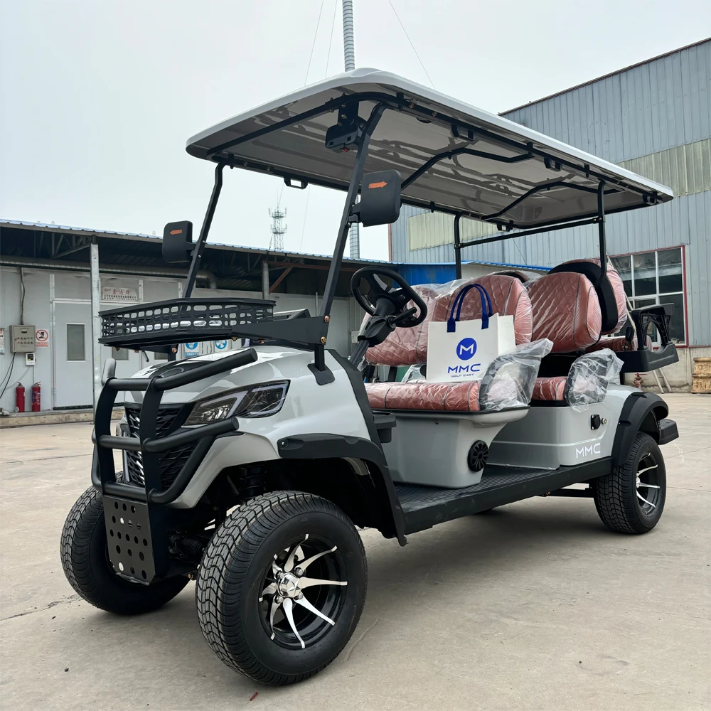 Hot Selling 72V 2-4-6 Seater Side by Side 4*4 Electric Golf Cart Customized color Support Sightseeing Golf Buggy Car