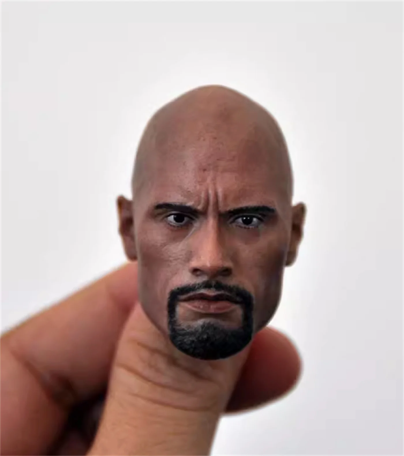 

1/6 Dwayne Johnson Head Carving Male Head Sculpt PVC Male Fit 12'' Action Figure Body